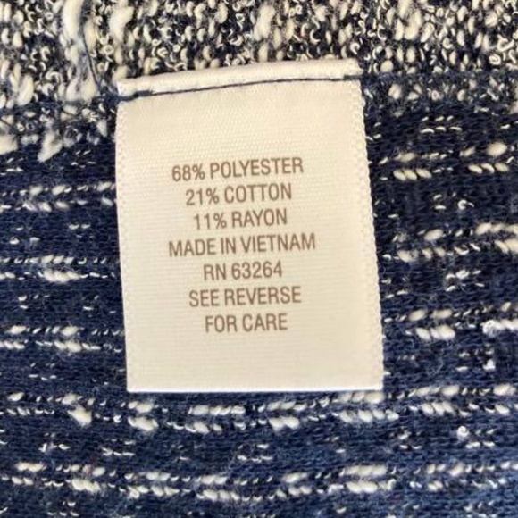 Dress Barn Sunday - Poncho -  Blue -  Size Small - Picture 6 of 9